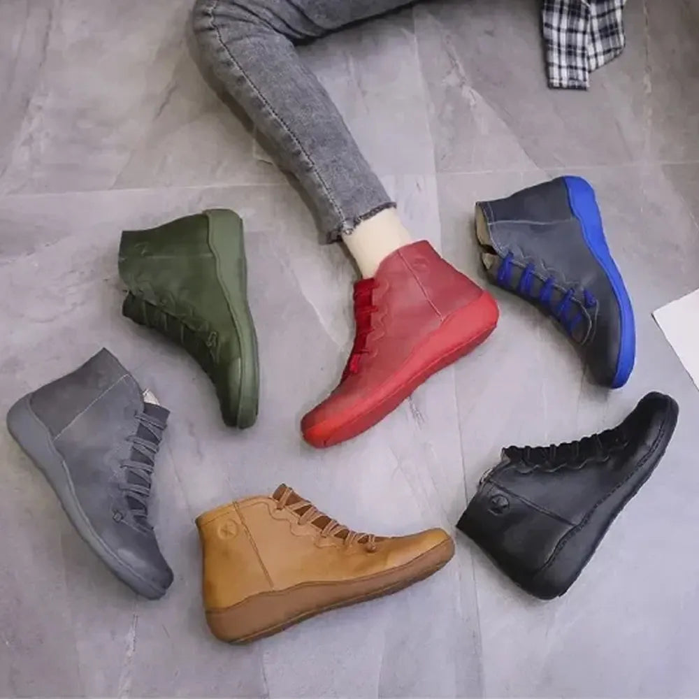Comfortable Handmade Leather Foot Support Boots