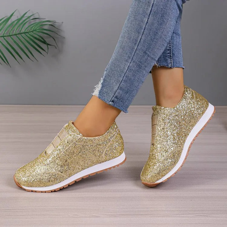 🔥Christmas Sale 60% Off🔥- Sparkling Glitter Elasticated Slip-On Fashion Sneakers