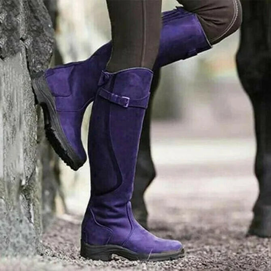 2023 Flash Sale 70% OFF🔥-Women Leather Low Heel Comfy Boots