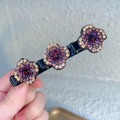 🔥Limited Time - $0 🔥Sparkling Crystal Stone Braided Hair Clips