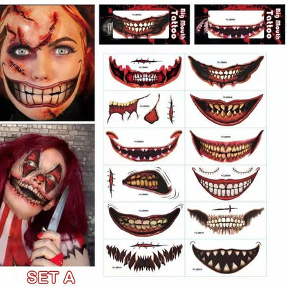 (🎃HALLOWEEN PRE SALE - 45% OFF) Halloween Lazy Man Temporary Tattoo Stickers, Realistic and Long-lasting.👻🎃