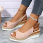 🔥Last Day Promotion 50% OFF - ComfyStep | Women's Sandals for Bunions Ladies Fashion Summer Solid Color Fabric Casual