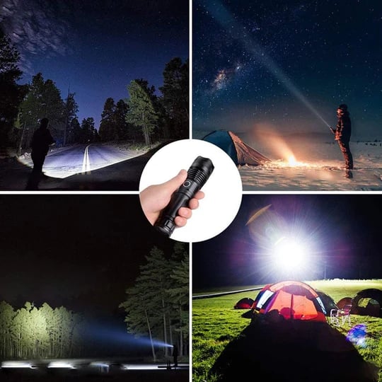 ✨LAST DAY SALE 49% OFF✨ LED Rechargeable Tactical Laser Flashlight 90000 High Lumens