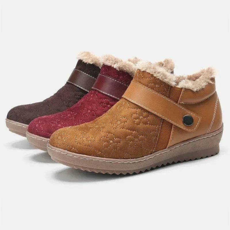 🔥Last Day 53% OFF - New autumn and winter round head wool non-slip snow boots-Buy 2 Free Shiping