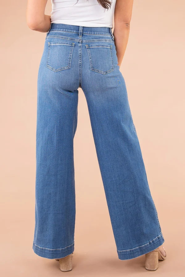 Last Day 49% OFF🔥Seamed Front Wide Leg Jeans (Buy 2 Free Shipping)