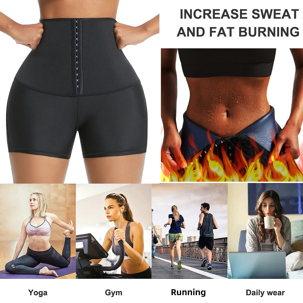 Pantalones cortos de compresión Thermo Sweat - Refuerzo de revestimiento en la cintura